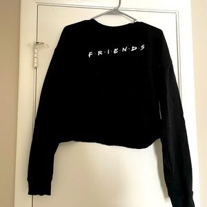 Black friends crop top